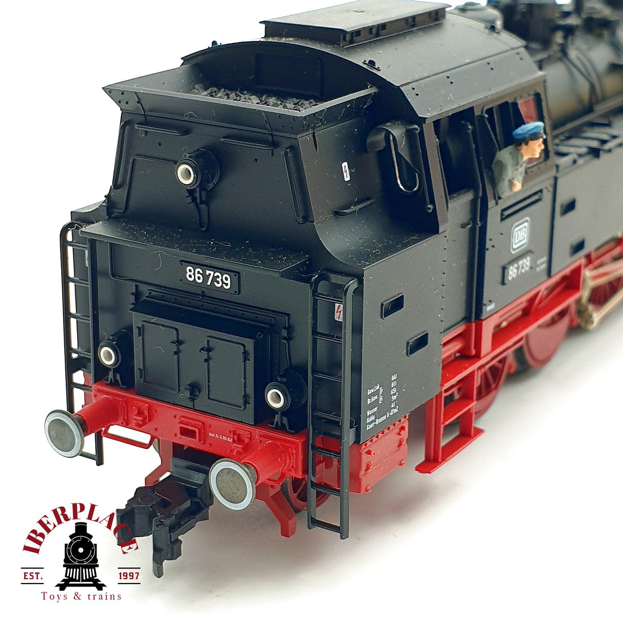 ♻️ ✨ Fleischmann 4086 locomotora vapor BR 86 739 DB época III H0 1:87 DC