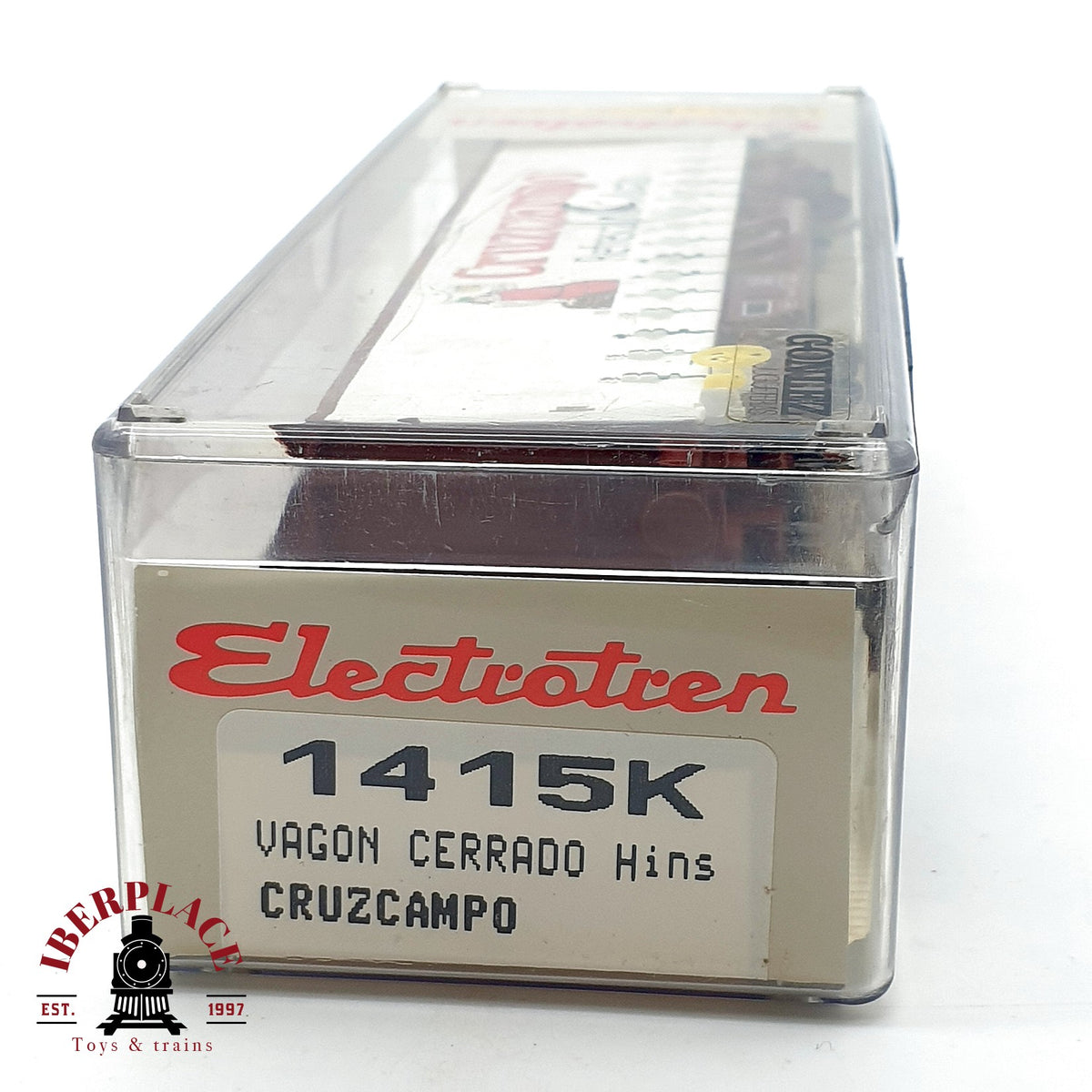 ♻️ ✨ Electrotren 1415K Vagon cerrado HIns Cruzcampo RENFE Ep IV DC Escala H0 1:87
