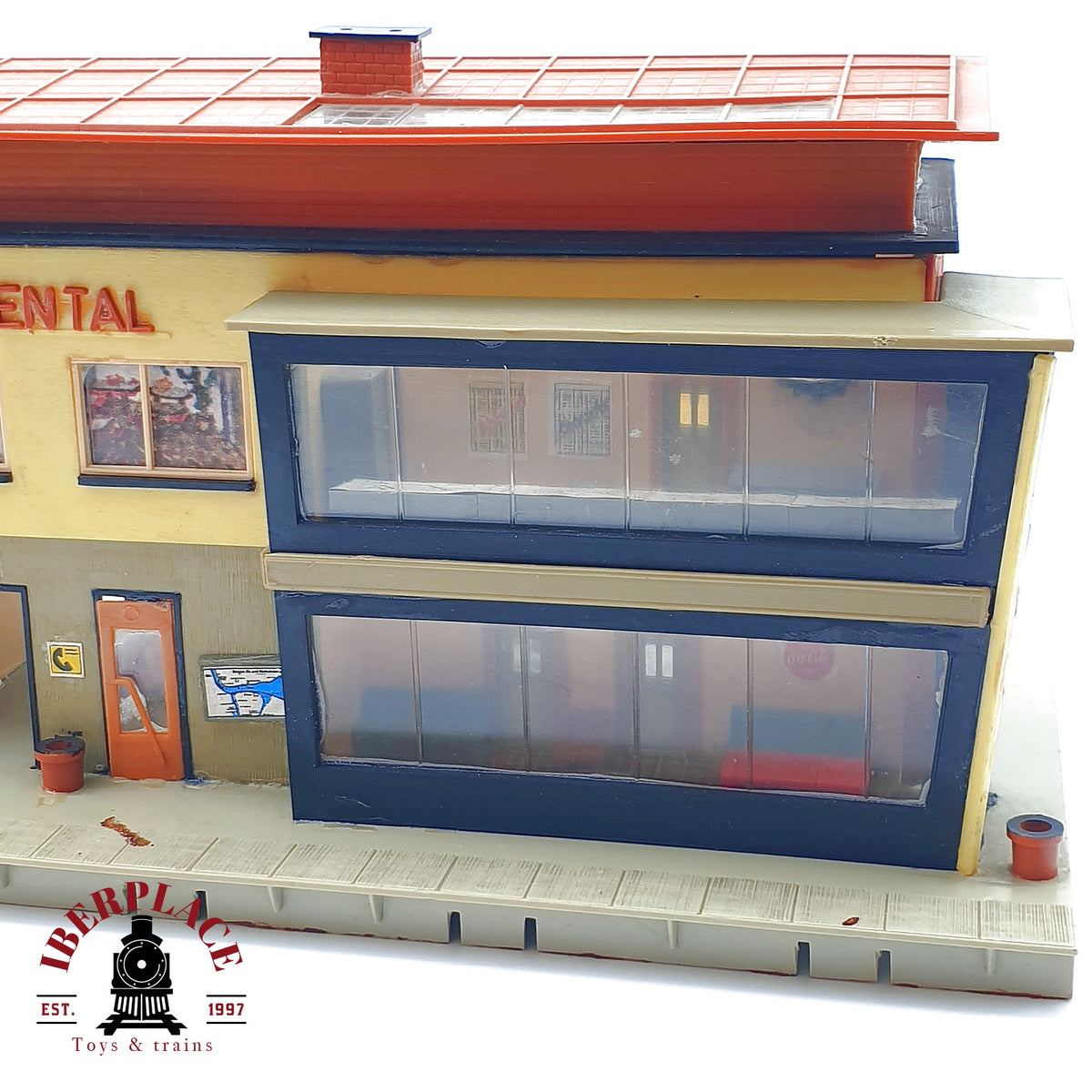 ♻️ 🚂 Estacion Tren Moderna Lindental Bahnhof DB Anden H0 1:87