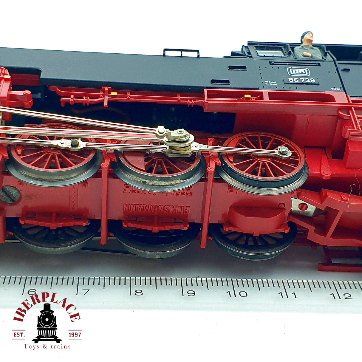 ♻️ ✨ Fleischmann 4086 locomotora vapor BR 86 739 DB época III H0 1:87 DC