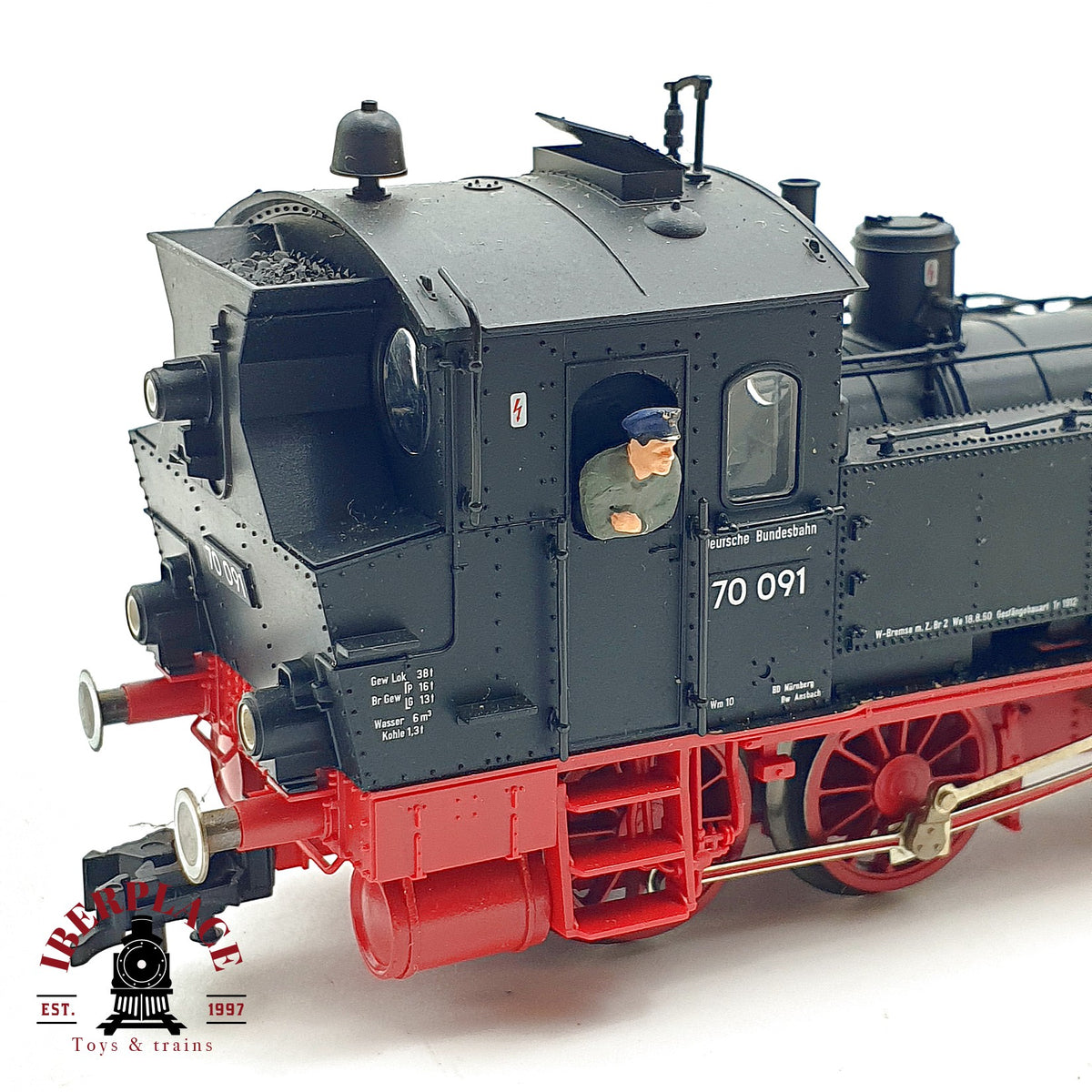 ♻️ ✨ Fleischmann 4070 locomotora vapor BR 70 091 DB epoca III H0 1:87 DC