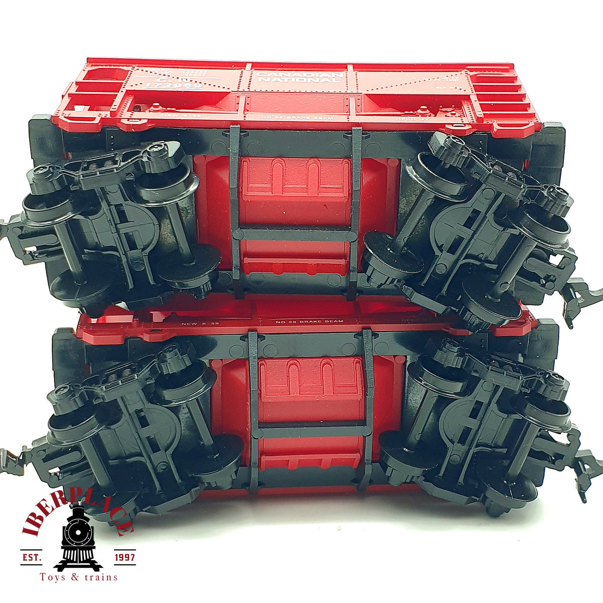 ♻️🚂 Mehano Set 2 vagones tolva Hopper Canadian National CN Escala H0 1:87