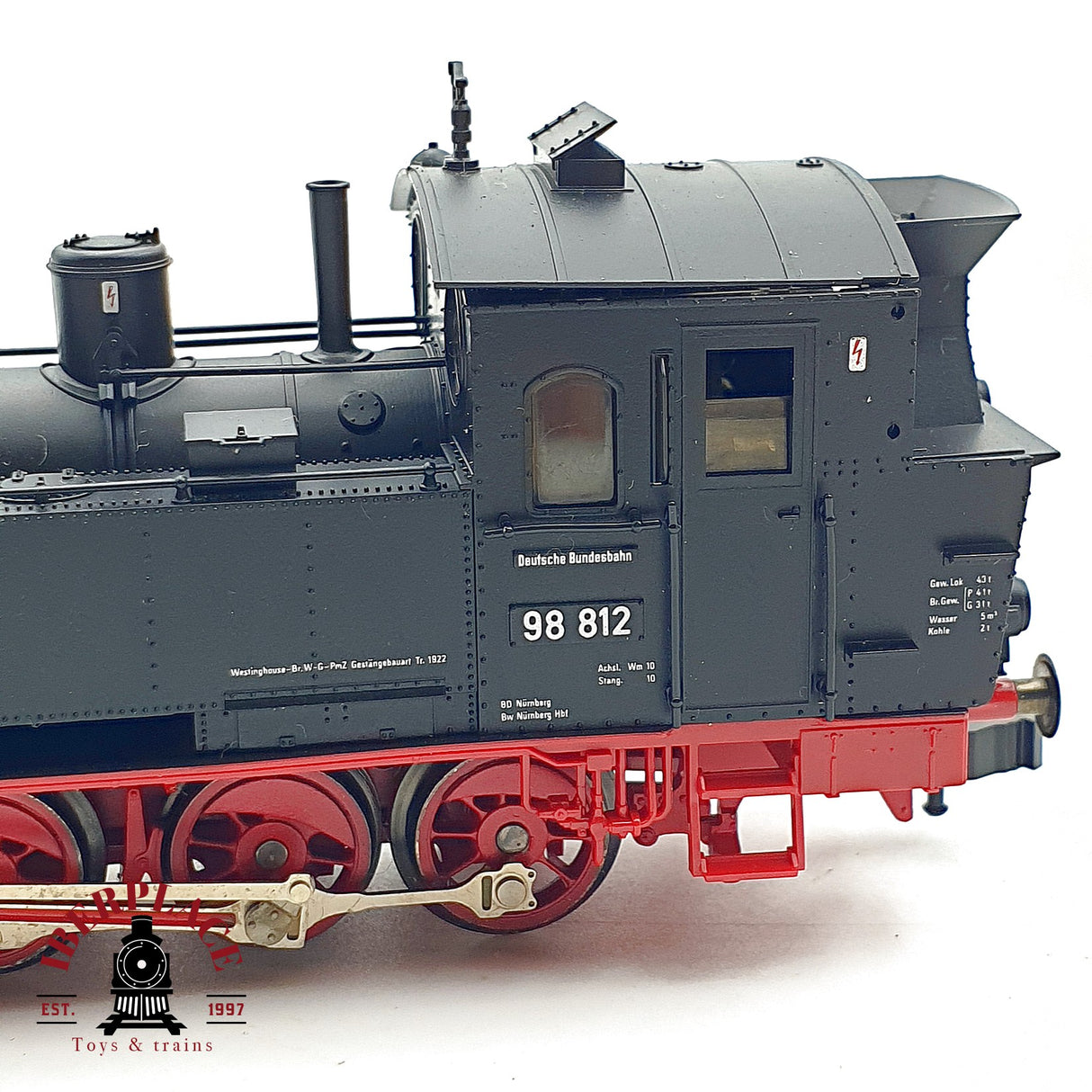 ♻️ ✨ Fleischmann 4099 locomotora vapor BR 98 812 DB epoca III H0 1:87 DC