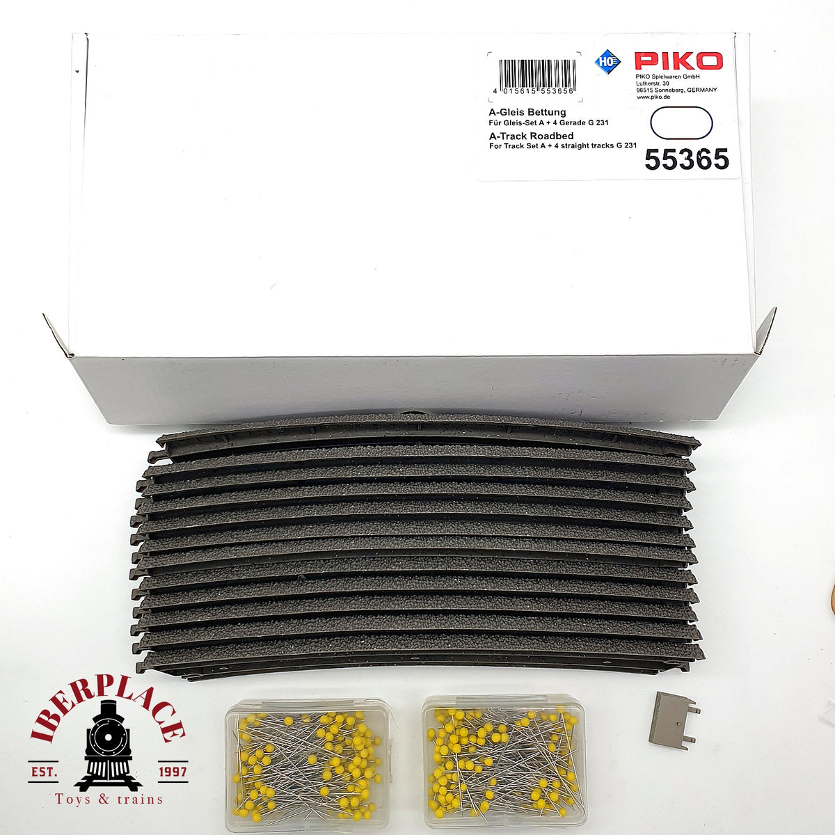 ♻️ ✨ Piko 55365 Set balasto A-Gleis Bettung para Set A + 4 G231 Escala H0 1:87