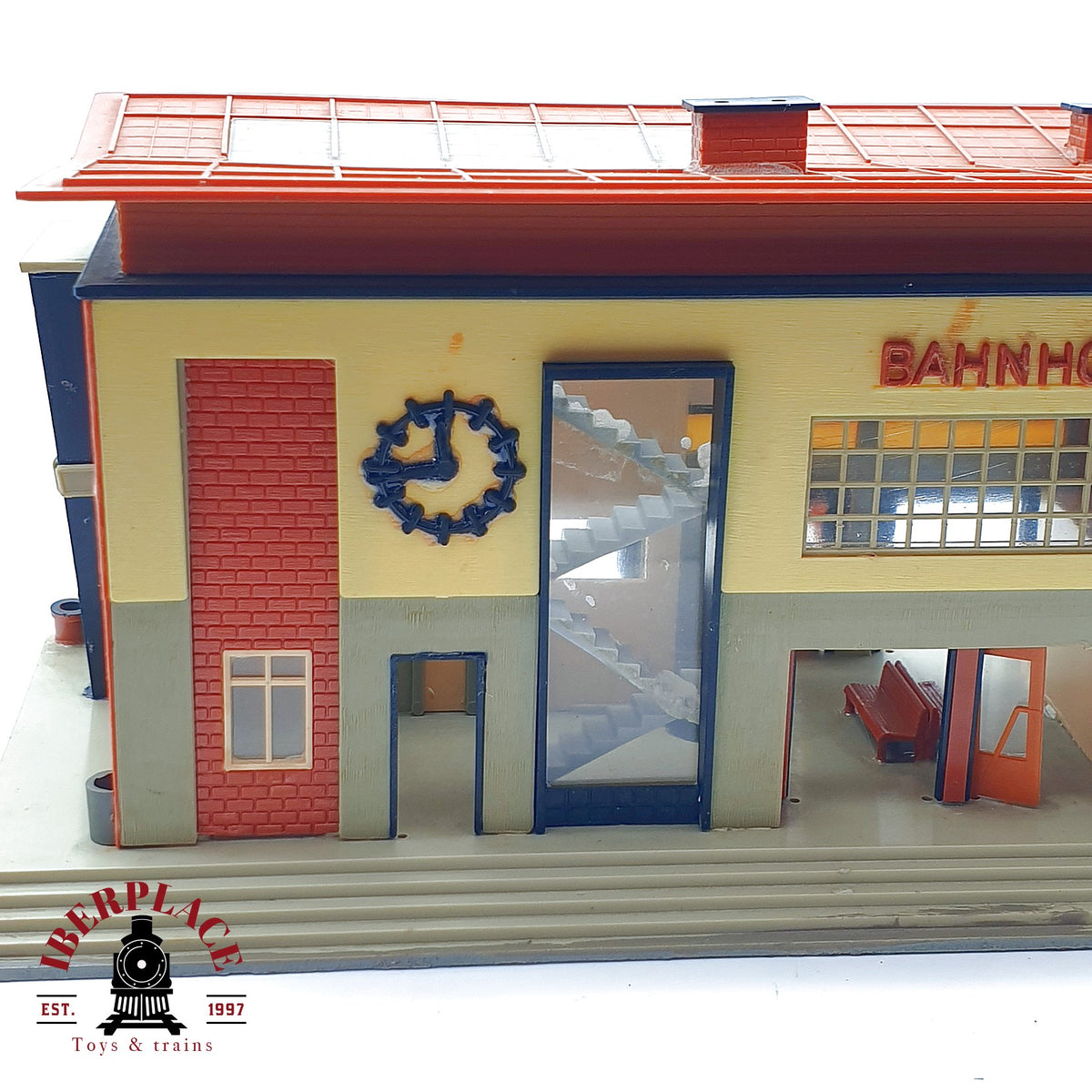 ♻️ 🚂 Estacion Tren Moderna Lindental Bahnhof DB Anden H0 1:87