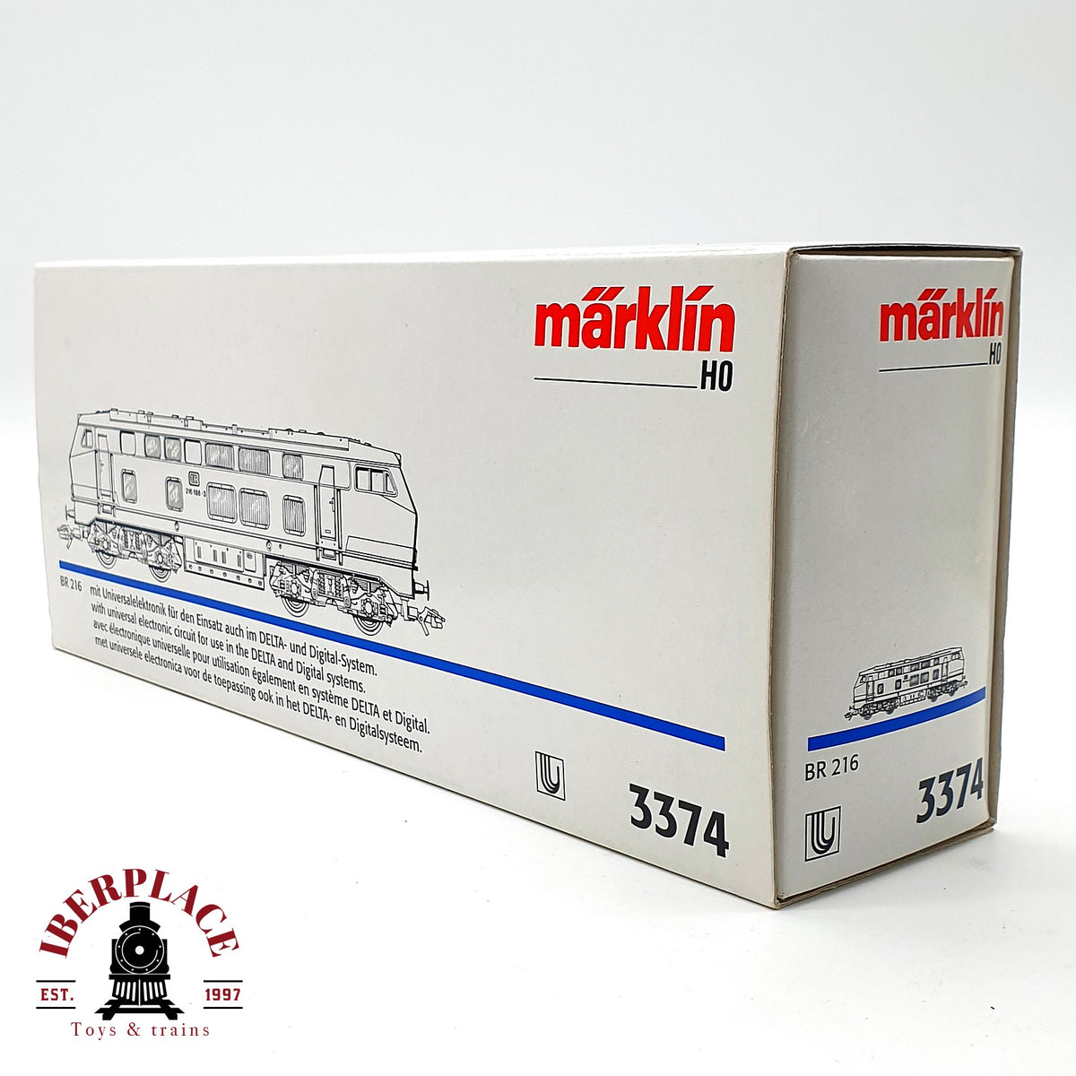 ♻️✨ Märklin 3374 Locomotora diesel BR 216 188-3 DB Ep IV AC Escala H0 1:87 2/2