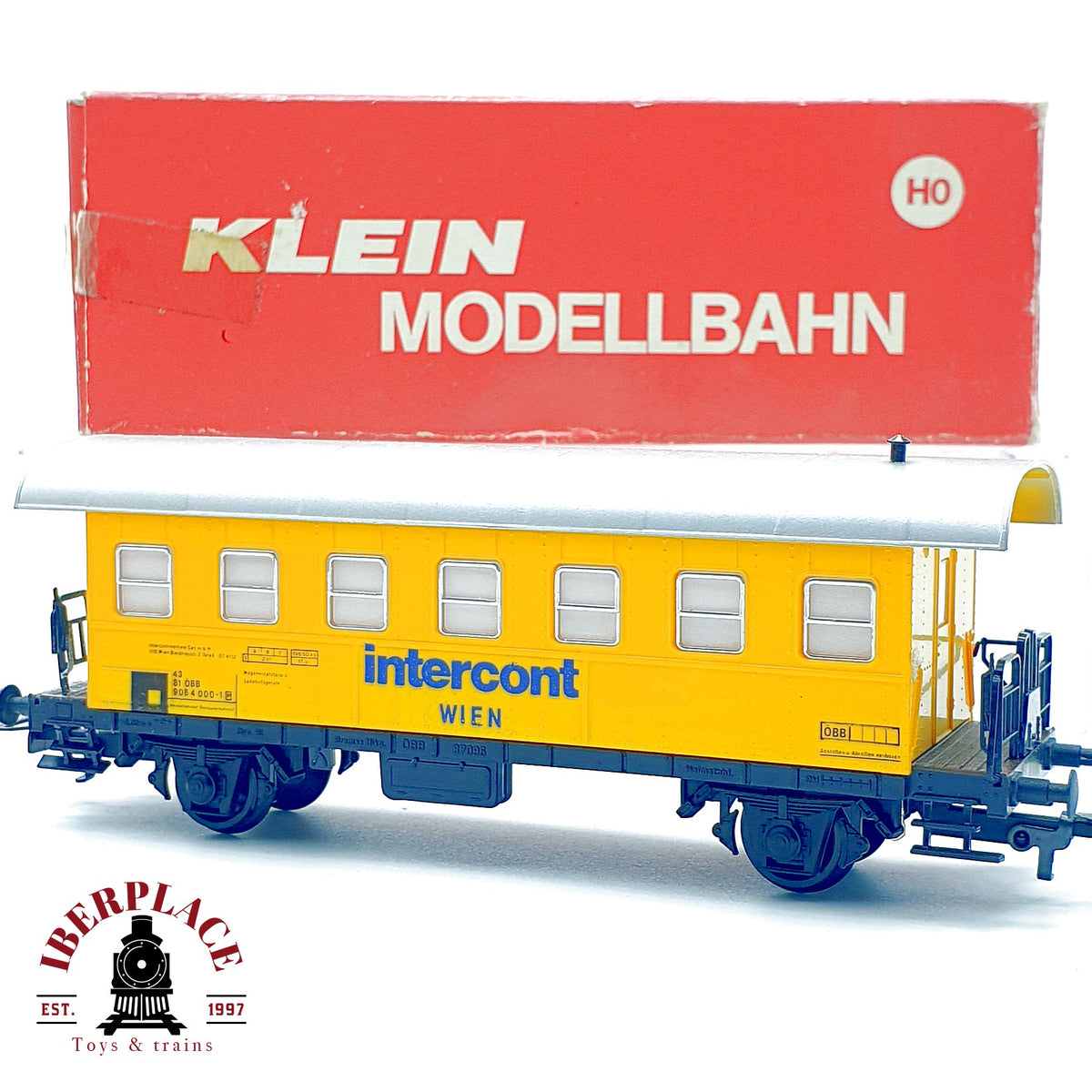 ♻️ 🚂 Kleinbahn 373 Vagon Begleitwagen INTERCONT Schwertransport OBB DC Escala H0 1:87