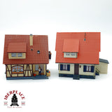 ♻️ 2x Casas unifamiliares chalet y casa residencial Escala H0 1:87