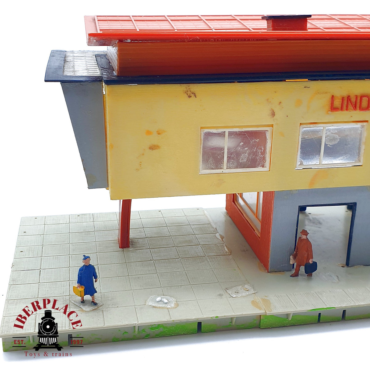 ♻️ 🚂 Estacion Tren Moderna Lindental Bahnhof DB Anden H0 1:87 2/2