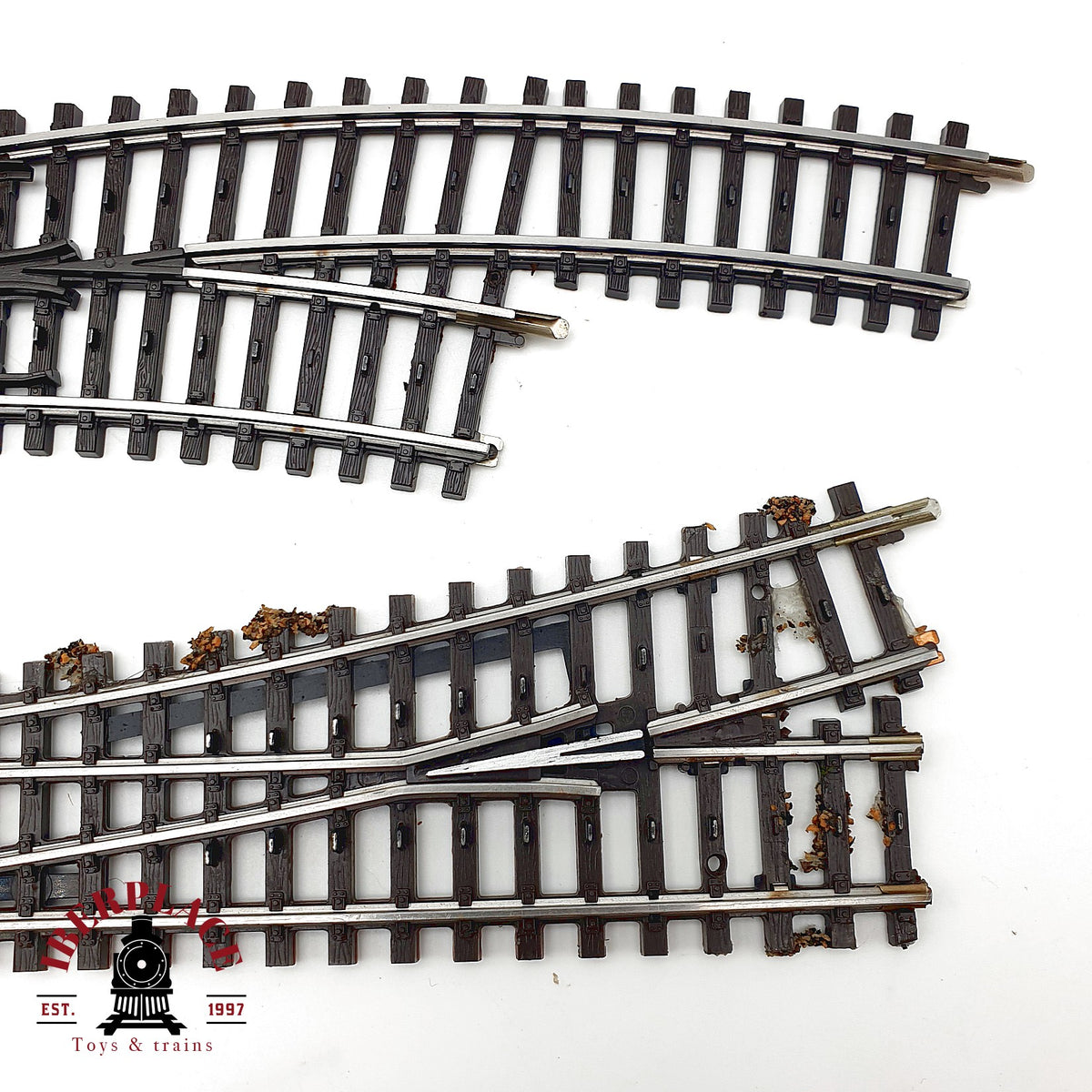 ♻️ 🛠️ Märklin K-Gleis 4x desvíos curvo recto desenganche vía Escala H0 1:87 AC