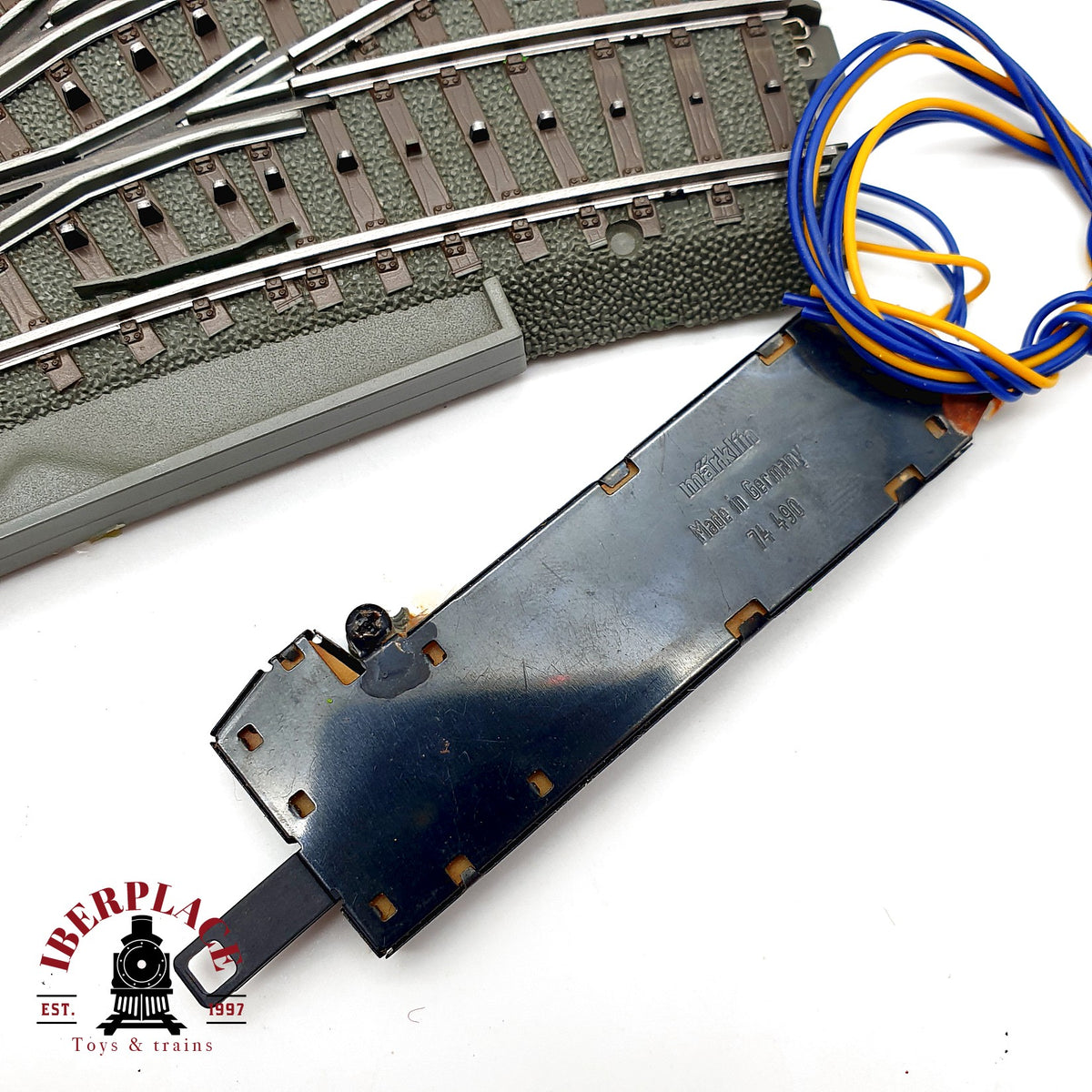 ♻️🚂 Märklin 24630 C-Gleis Desvio Triple Dreiwegweiche + Motor Electrico 7449 Escala H0 1:87