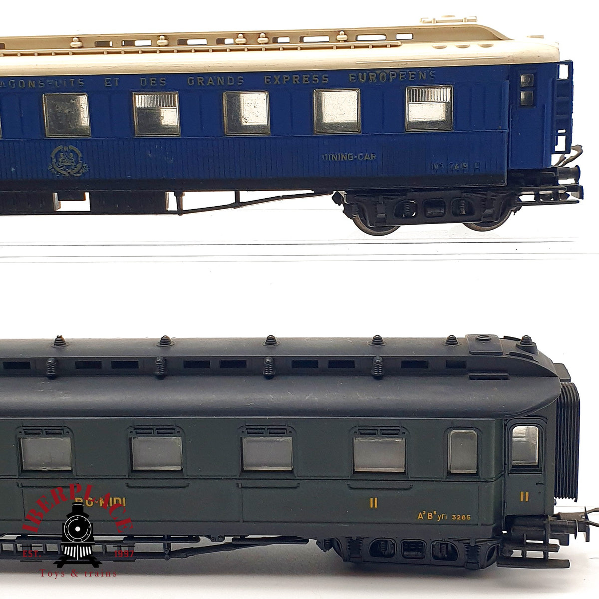 ♻️ 🚂 Liliput 2x Vagones Pasajeros CIWL Restaurante P.O.-MIDI Ep II Escala H0 1:87