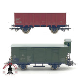 ♻️ 🚂 Jouef PIKO 2x Vagones Mercancias Bordes Altos SNCF DR Garita DC Escala H0 1:87