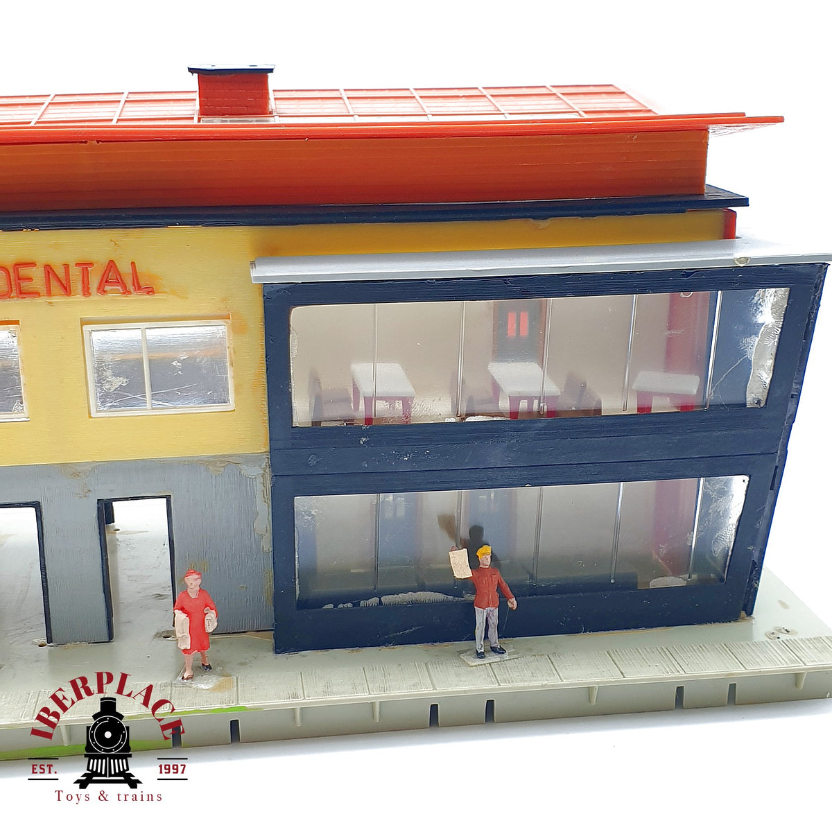 ♻️ 🚂 Estacion Tren Moderna Lindental Bahnhof DB Anden H0 1:87 2/2