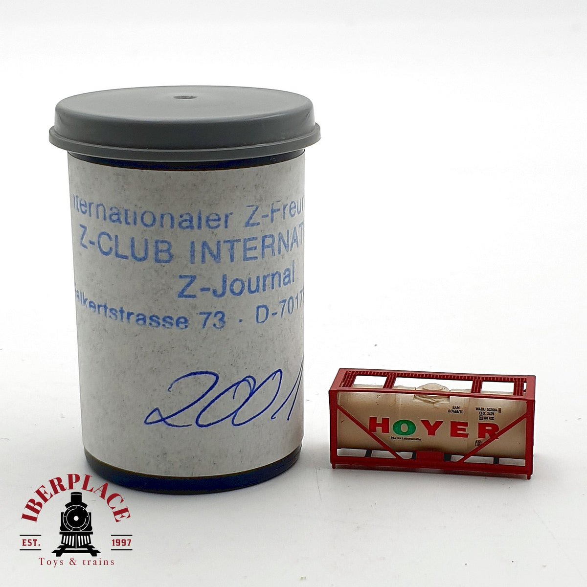 ♻️ ✨ Marklin Z-Club International contenedor tanque HOYER año 2001 escala Z 1:220