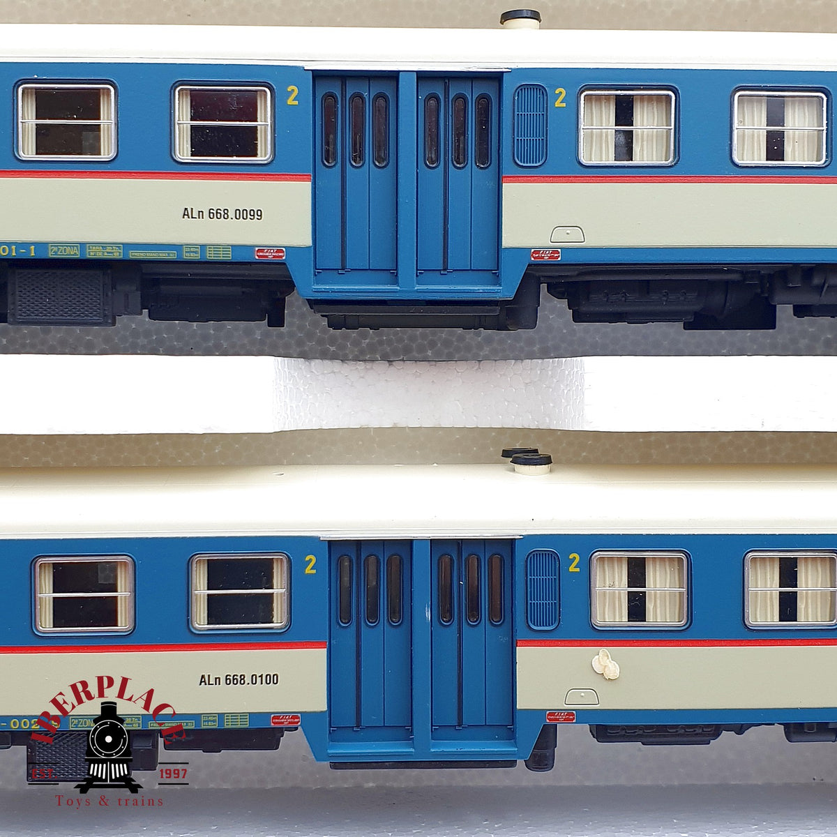 ♻️✨Lima 208563 Automotor TER 597 RENFE Azul Plata 2tlg Set Ep IV-V Escala H0 1:87 DC