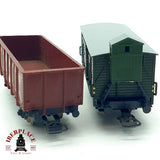 ♻️ 🚂 Jouef PIKO 2x Vagones Mercancias Bordes Altos SNCF DR Garita DC Escala H0 1:87