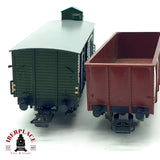 ♻️ 🚂 Jouef PIKO 2x Vagones Mercancias Bordes Altos SNCF DR Garita DC Escala H0 1:87