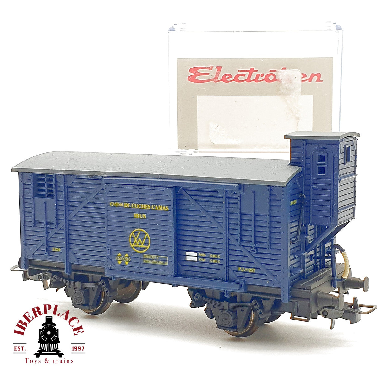 ♻️ Electrotren Vagon Cerrado Garita Cia de Coches Camas IRUN RENFE DC Escala H0 1:87