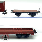 ♻️🚂 3x Rivarossi Vagones Mercancias plataforma FS Escala H0 1:87