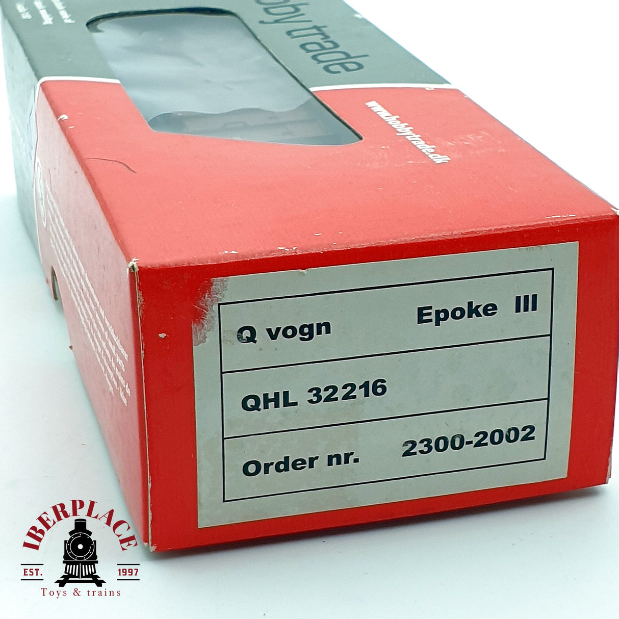 ♻️ ✨ Hobby Trade 2300-2002 vagon cerrado QHL 32216 DSB Ep III Escala H0 1:87 DC