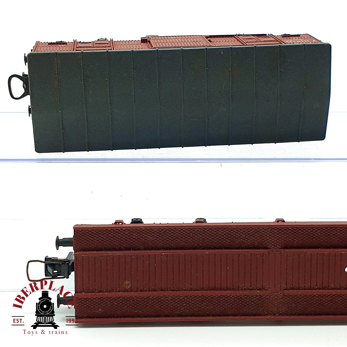 ♻️🚂 3x Rivarossi Vagones Mercancias plataforma FS Escala H0 1:87