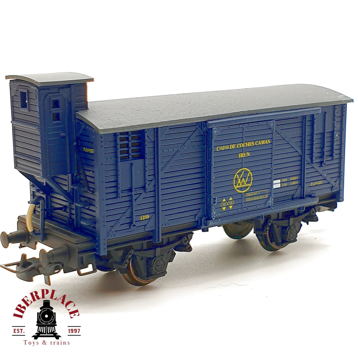 ♻️ Electrotren Vagon Cerrado Garita Cia de Coches Camas IRUN RENFE DC Escala H0 1:87