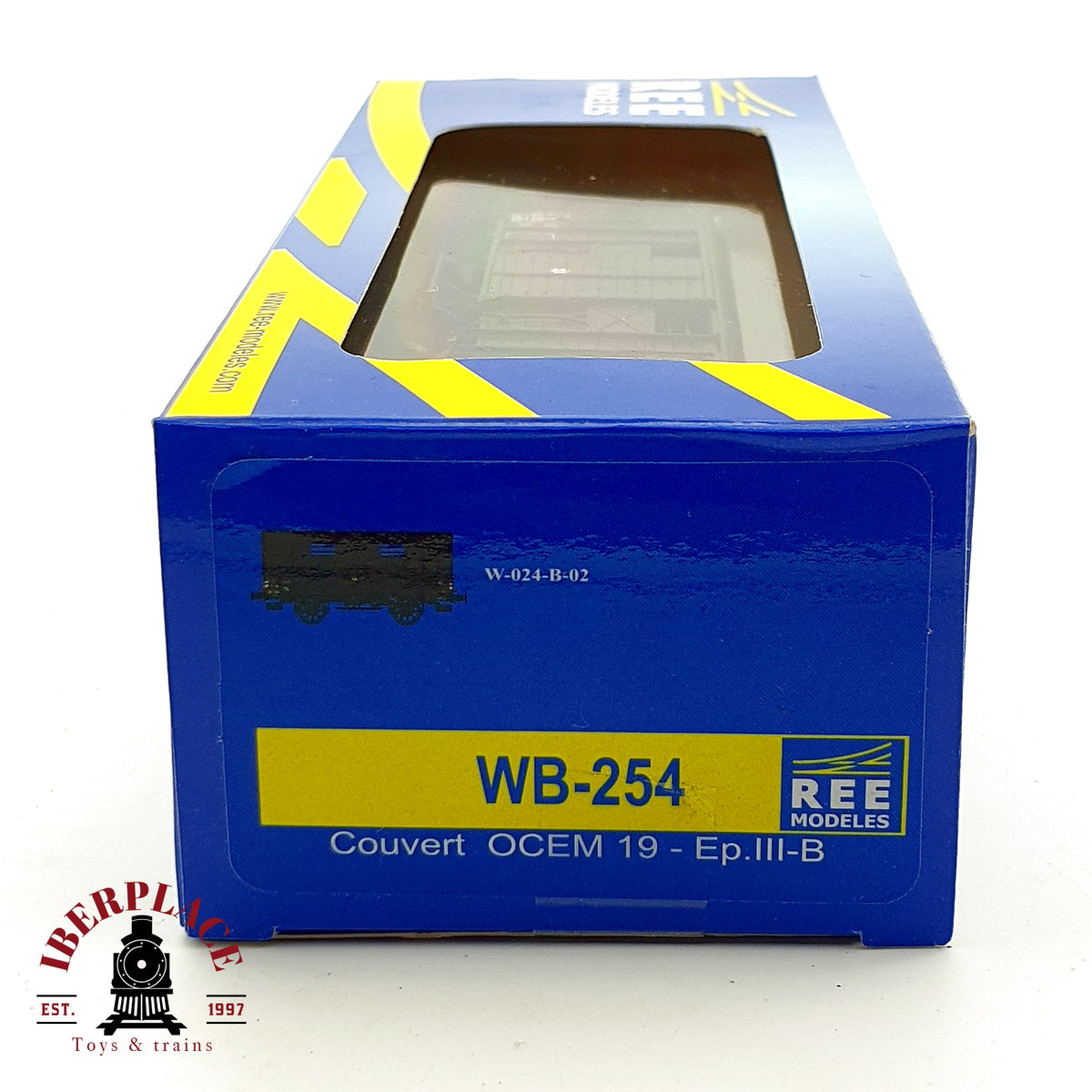 ♻️✨ REE Modeles WB-254 vagon cerrado Couvert OCEM 19 SNCF Ep III Escala H0 1:87 DC