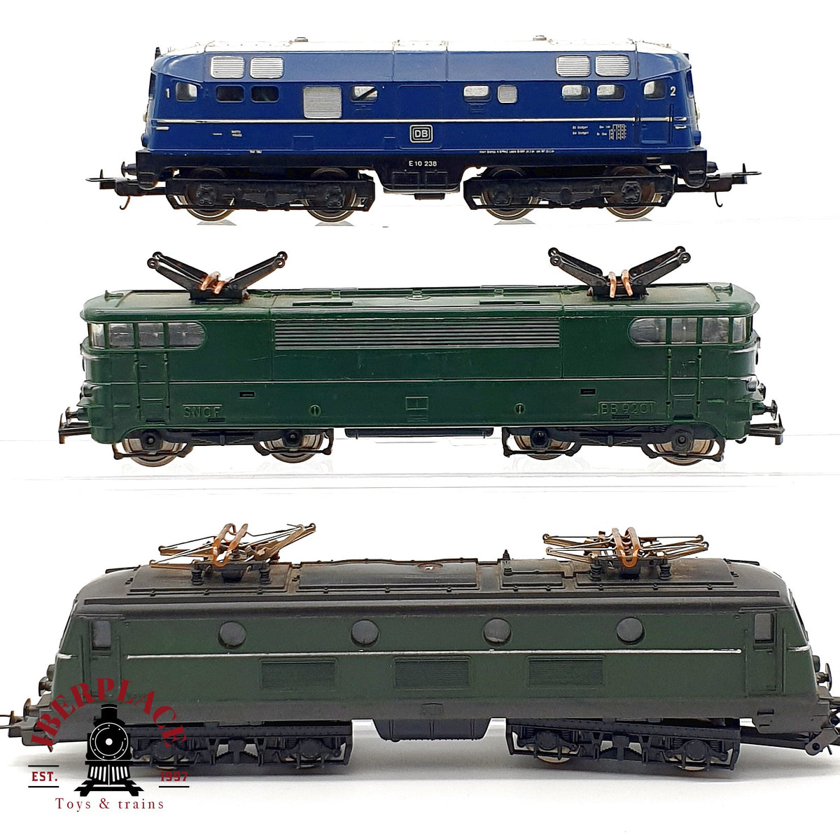 ♻️ 🚂 Lima Jouef 3x Locomotoras Electricas E10 BB9200 BB8100 DC Escala H0 1:87