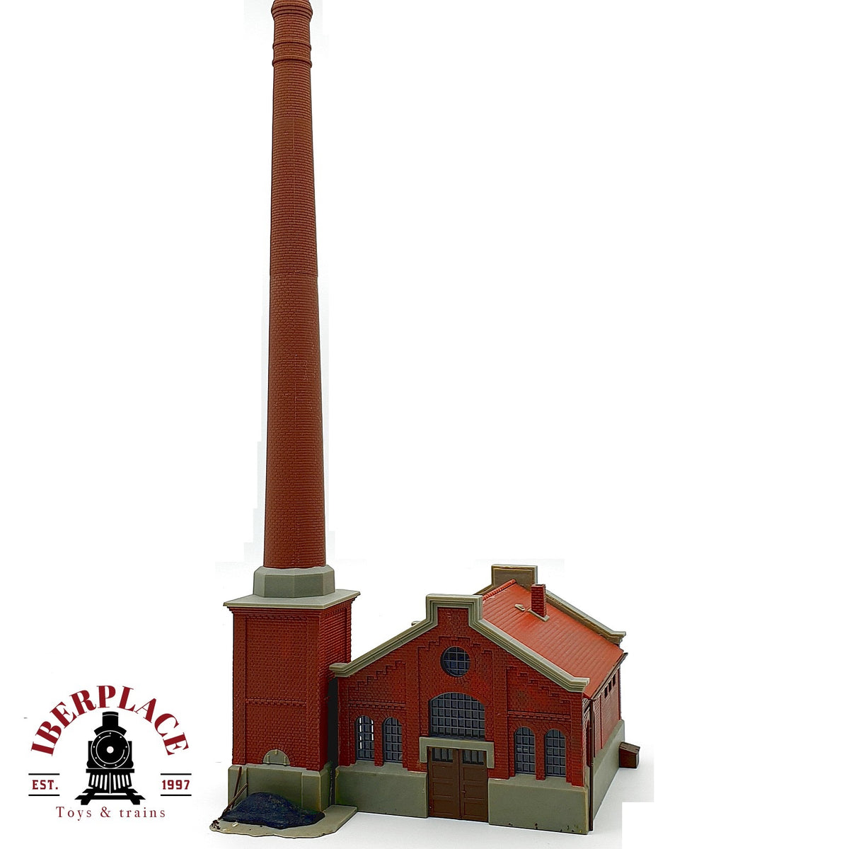 ♻️ Kibri Fabrica antigua con chimenea de ladrillo Kesselhaus Escala H0 1:87