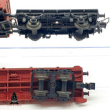 ♻️🚂 3x Rivarossi Vagones Mercancias plataforma FS Escala H0 1:87