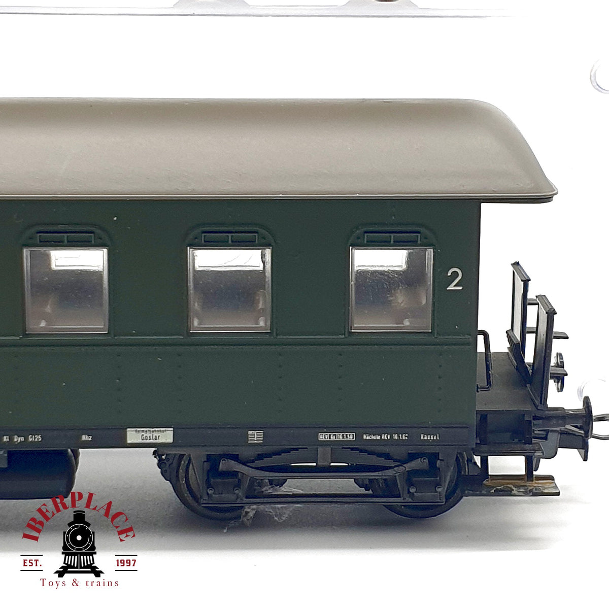♻️ Liliput 2x vagones Langenschwalbacher DB Ep III 1/2 Kl 2  DC  Escala H0 1:87