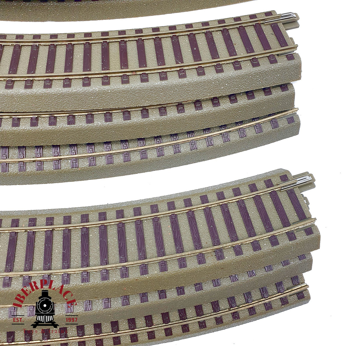 ♻️ ✨ Roco 61123 geoLINE 12x vía curva R3 con balasto para maqueta Escala H0 1:87 DC