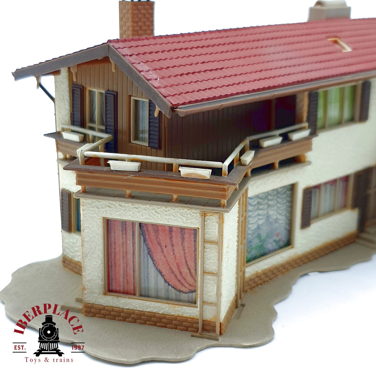 ♻️ Vollmer 3x Casa chalet familiar, quiosco Coca cola y cabaña Escala H0 1:87