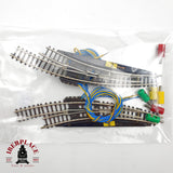 ♻️🚂 Marklin 8567 pareja desvíos curvos electricos derecha izquierda Mini club escala Z 1:220