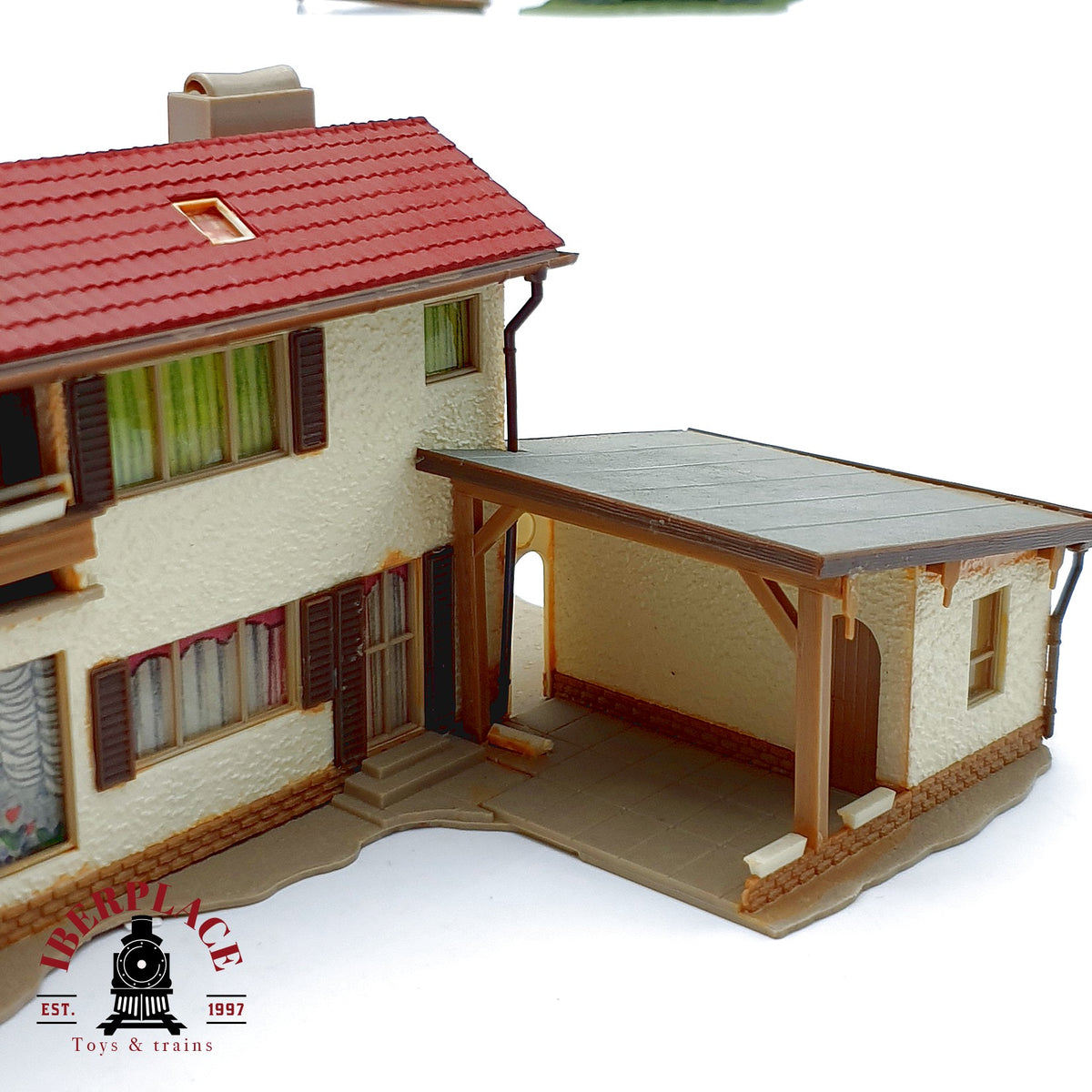♻️ Vollmer 3x Casa chalet familiar, quiosco Coca cola y cabaña Escala H0 1:87