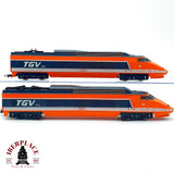 ♻️ 🚂2x cabezas motrices TGV Sud-Est SNCF naranja sin motor Dummies Escala H0 1:87