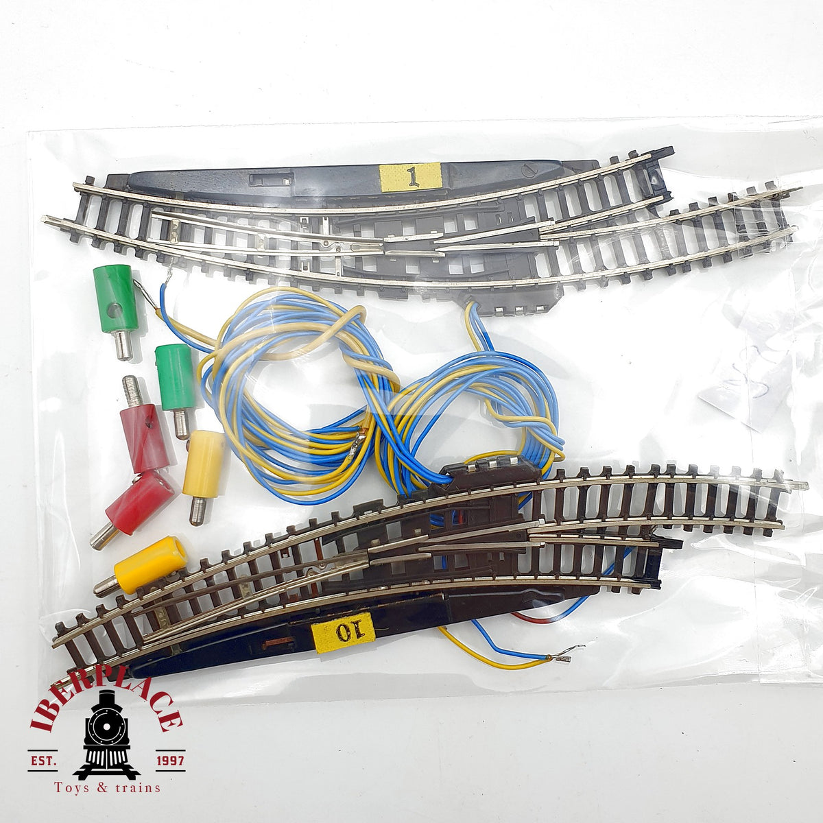 ♻️🚂 Marklin 8567 pareja desvíos curvos electricos derecha izquierda Mini club escala Z 1:220 2/2