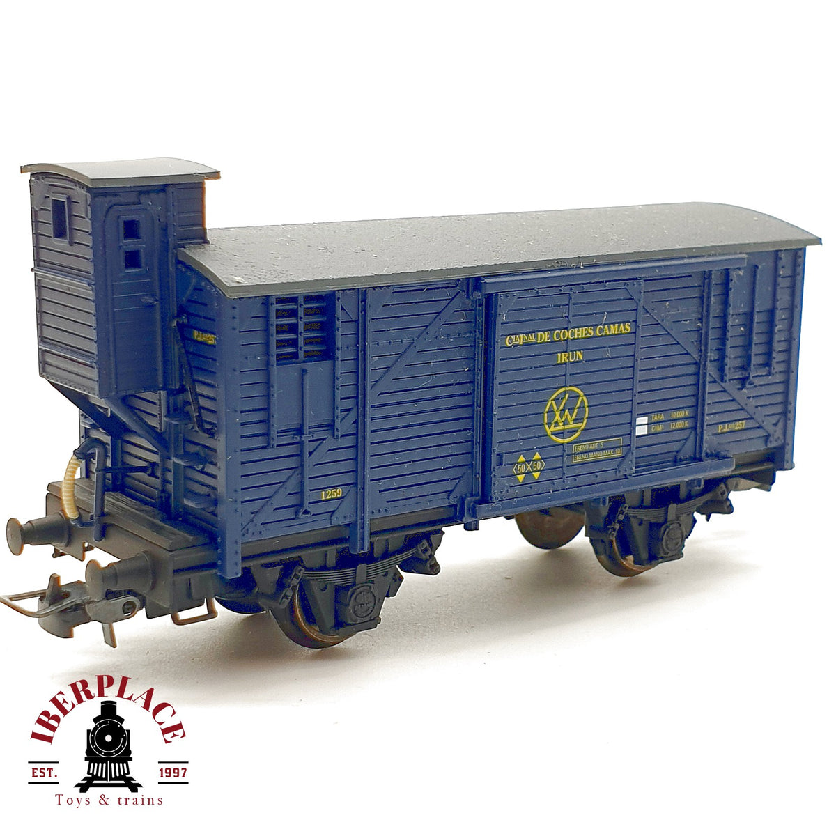 ♻️ Electrotren Vagon Cerrado Garita Cia de Coches Camas IRUN RENFE DC Escala H0 1:87 2/2