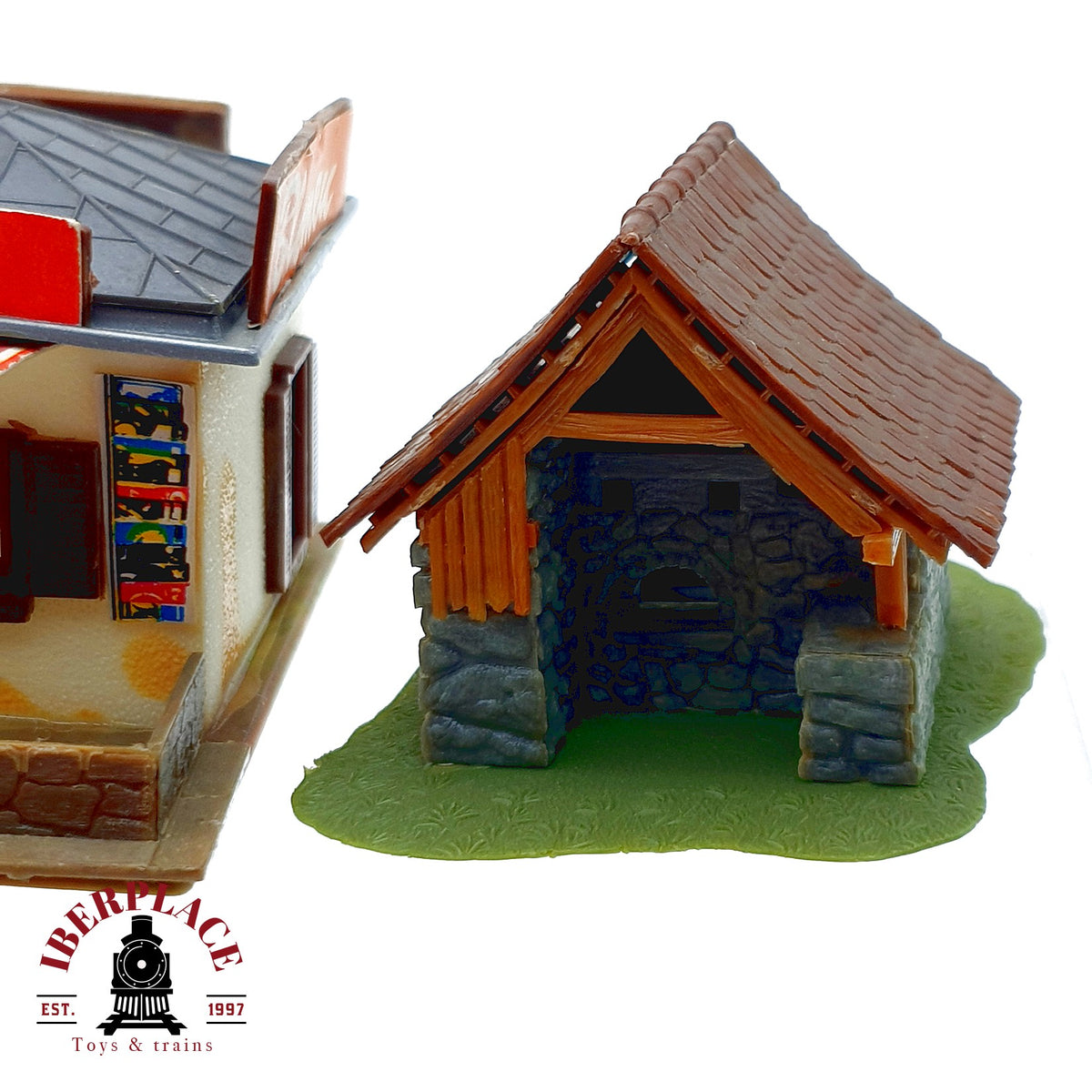 ♻️ Vollmer 3x Casa chalet familiar, quiosco Coca cola y cabaña Escala H0 1:87