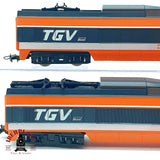 ♻️ 🚂2x cabezas motrices TGV Sud-Est SNCF naranja sin motor Dummies Escala H0 1:87