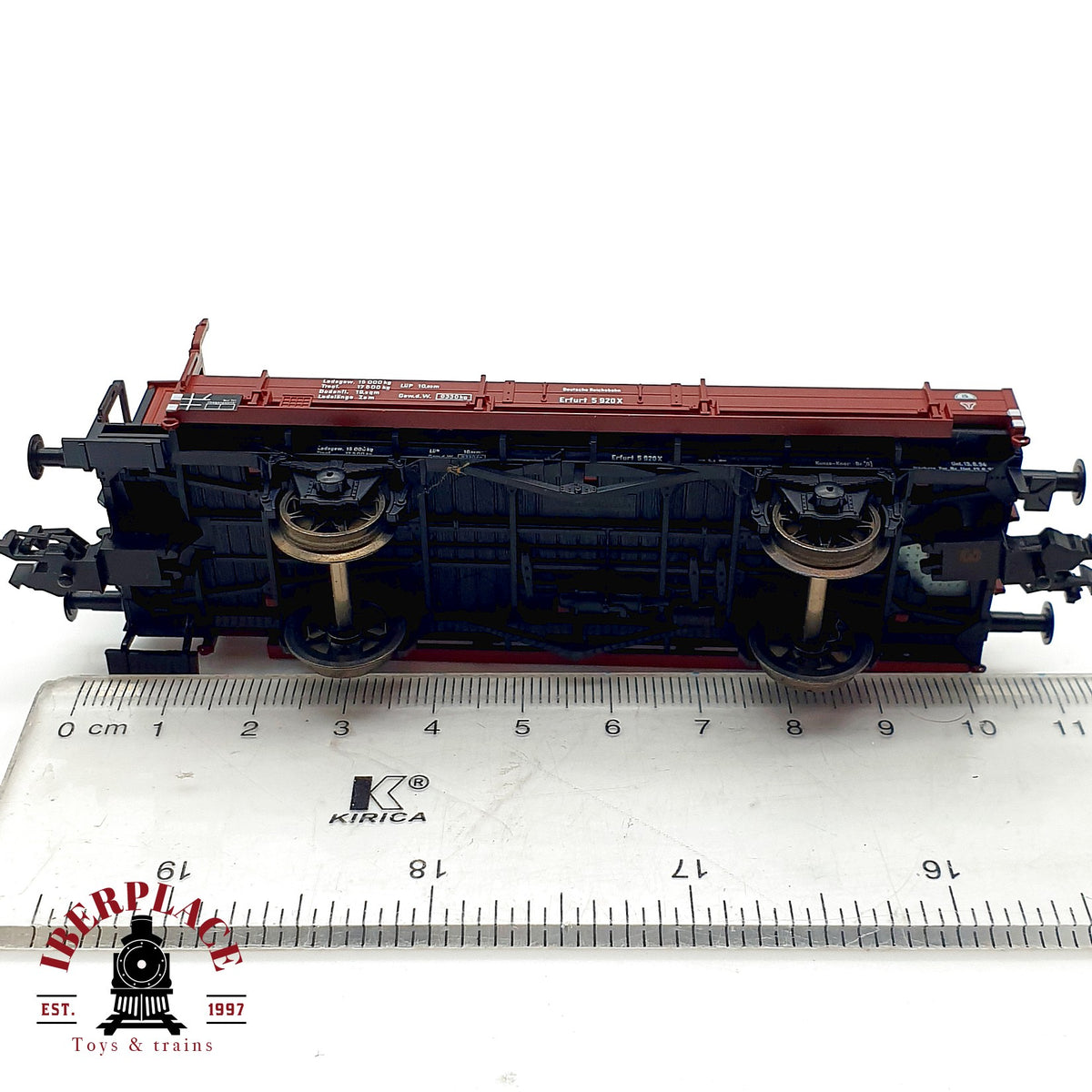 ♻️ 🚂 Fleischmann Vagón Plataforma Garita Erfurt DRG Ep II Escala H0 1:87