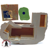 ♻️ Vollmer 3x Casa chalet familiar, quiosco Coca cola y cabaña Escala H0 1:87