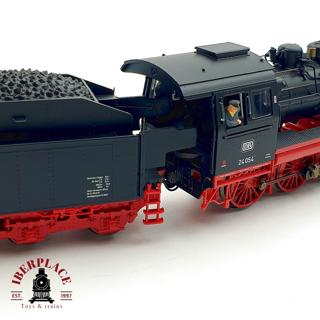 ♻️✨ Roco 62210 locomotora vapor BR 24 054 Steppenpferd DB epoca III Escala H0 1:87 DC