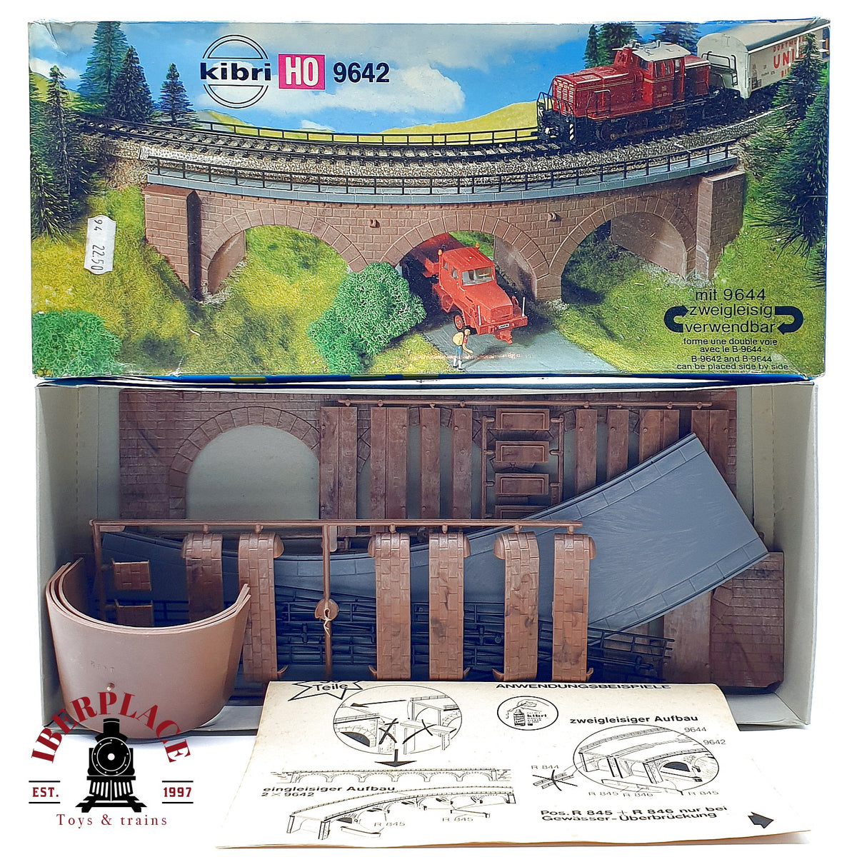 ♻️✨ Kibri B-9642 kit de montaje viaducto puente curvo de piedra Escala H0 1:87