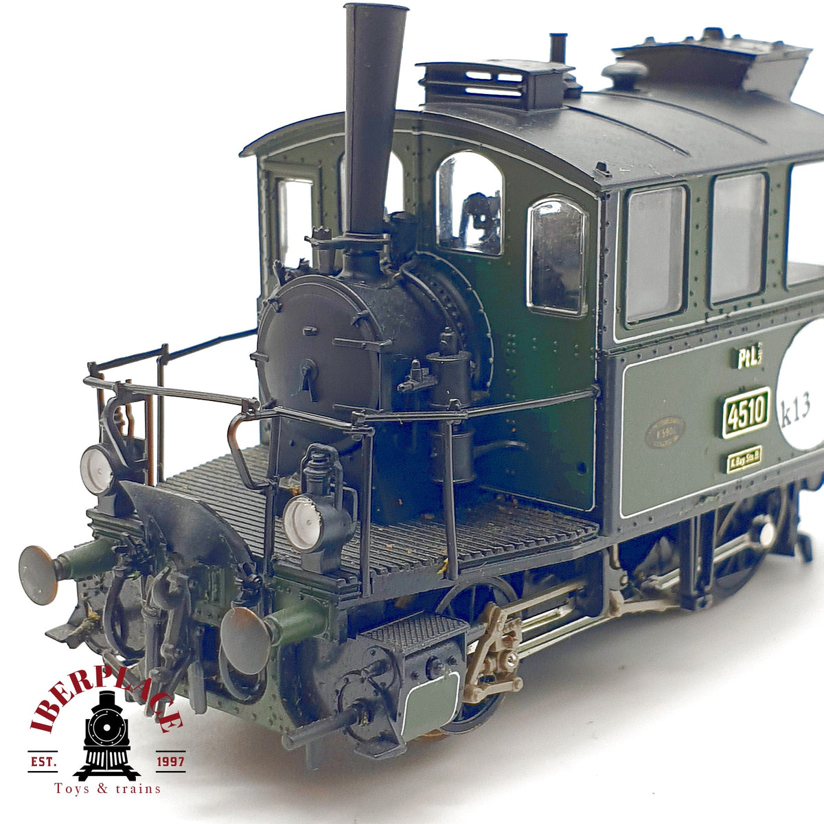 ♻️ 🛠️ Roco Locomotora Vapor PtL 2/2 Glaskasten K.Bay.St.B 4510 Para reparar Escala H0 1:87