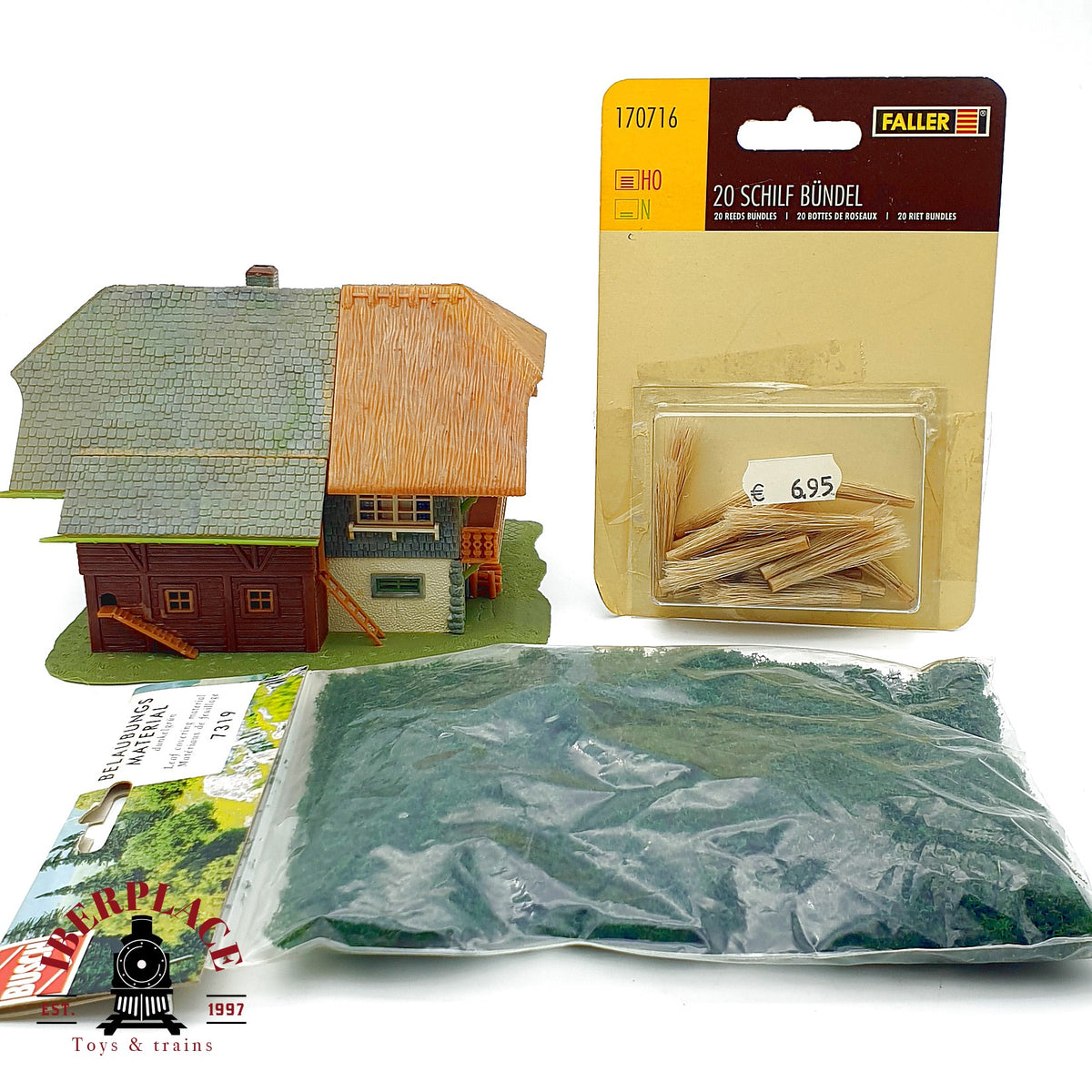 ♻️ Faller 289 Casa rural de la Selva Negra + Busch 7319 Follaje verde Escala H0 1:87