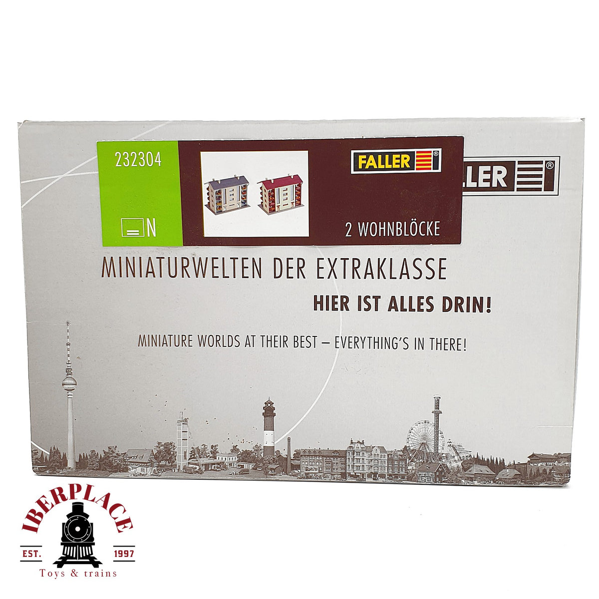 ♻️ 🚂 Faller 232304 Set 2 Bloques Pisos Wohnblöcke Kit N escala 1:160