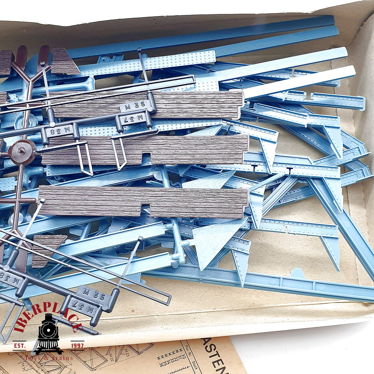 ♻️✨Kibri B-9694 H0 kit puente de celosia metalica con pilares Escala H0 1:87