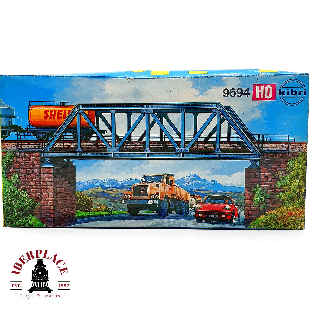 ♻️✨Kibri B-9694 H0 kit puente de celosia metalica con pilares Escala H0 1:87
